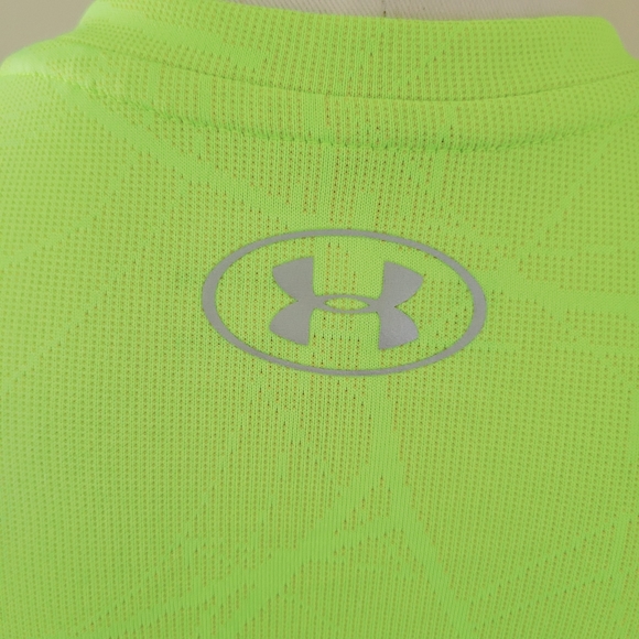 Under Armour Defense neon jacquard tee size small - Picture 7 of 8